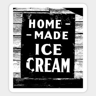 Home-made Ice-cream Sign Sticker